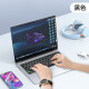BUNU适用苹果笔记本键盘膜macbook透明硅胶M2电脑pro13英寸保护M1贴膜 【黑色】 Pro13.3寸M2带Bar【A2338】