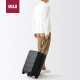 MUJI可自由调节拉杆高度硬壳拉杆箱(36L)行李箱可登机黑色EEE02A4S