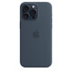 Apple  iPhone 15 Pro Max 专用 MagSafe 硅胶保护壳 - 风暴蓝色  保护套 手机套 手机壳