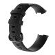 车菊草适用于Fitbit charge3 charge4手环表带硅胶表带替换腕带手表配件 黑色 小号表带  145-180 毫米