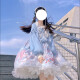 唐努乌（Tang Nu wu）洛丽塔连衣裙玻璃乐园OPLolita可爱公主连衣裙正礼物 浅蓝OP+飞机盒 M【90-115斤】