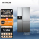 日立 HITACHI 原装进口569L黑科技真空保鲜电动门自动制冰对开门电冰箱R-SBS3200XC水晶镜色