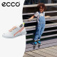 爱步（ECCO） 【BIOM】童鞋 青少年撞色舒适跑步运动鞋 健步K1系列711702 亮白色/蜜桃粉71170260382 33码