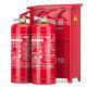 绿消手提式干粉灭火器商用灭火瓶 消防器材3公斤灭火器箱组合套装