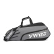 YWYAT 羽毛球包系列单肩多功能羽毛球带独立鞋仓网球运动包 C201黑灰色三支装(无独立鞋仓)
