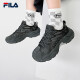 FILA 斐乐官方FERN女鞋摩登运动鞋秋款户外风老爹鞋休闲鞋 阴影灰/黑-DB 37.5