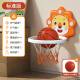 欣格儿童篮球框室内投篮挂式宝宝篮球架1一3岁2婴儿家用球类玩具男孩 橙-标准版(送篮球+打气筒)