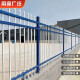 中诺九城锌钢围墙护栏 院墙围栏围挡栅栏 户外铁艺学校庭院工厂防护栏杆 高2米长3米，4横梁一套