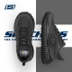 斯凯奇（Skechers）MONSTER怪兽鞋男士运动休闲鞋舒适透气时尚网面高帮系带运动鞋 BBK黑色 42.5