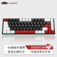 MageGee Sky 三色拼装颜值键盘 有线发光热插拔键盘 68键游戏编程键盘 台式笔记本机械键盘 白黑混搭 红轴
