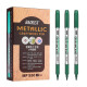 宝克 BAOKE MP550 油漆笔 绿色 水性记号笔签到笔涂鸦笔 12支/盒
