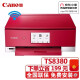 佳能（Canon） TS8380/8380T彩色无线喷墨一体机6色家用无线打印扫描复印光盘照片机彩色一体打印机复印机扫描机 TS8380红色官方标配