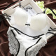 猫惑（MAOHUO）品牌维多利亚内衣女日系性感蕾丝胸罩小胸聚拢调整型文胸套装美背 白色套装 75B