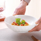 斯凯绨（Sky Top）陶瓷大沙拉碗盛菜碗纯白浮雕骨瓷家用酒店餐具8英寸水晶系列浅碗