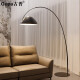 古普（Gupu） 钓鱼落地灯北欧现代极简轻奢创意客厅卧室沙发灯 中号+18瓦三色变光