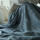 和锦生「福田」纯棉夏被粗布手纺线盖毯午睡毯夏季毛毯单人空调毯 福田（蓝）盖毯 150cm*210cm