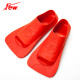 FEW 飘（FEW）短脚蹼台湾进口软硅胶游泳训练用游泳辅助用品4502 红色 3XS 32-34