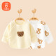 贝瑞加（Babyprints）婴儿半背衣2件装秋冬新生儿衣服初生宝宝加厚保暖上衣 小熊52