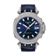 天梭（TISSOT）瑞士手表 竞速系列三针大盘自动机械表时尚运动男士手表 蓝盘皮带 T115.407.17.041.00