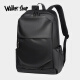 Walker Shop品牌双肩包男士轻便休闲旅行背包商务电脑包大容量学生书包 黑色 长30*厚15*高45cm
