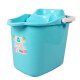 茶花拖把桶挤水拖布桶拧干桶塑料大号手提清洁桶免手洗拖把地拖桶 【蓝色】拖把桶1个