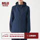 无印良品（MUJI）女式 不易沾水便携 防风夹克 运动服 短外套 BDF02A0S 海军蓝 S