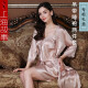 上海故事睡衣女士冰丝睡裙老婆生日礼物红品晨袍新娘结婚龙年本命年 香槟色 XL（120斤-140斤）