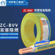 环市广州珠江电线电缆国标纯铜芯ZC-BVV双塑双皮单股阻燃硬线100米 ZC-BVV4平方（地线）