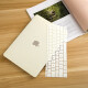 13.3英寸苹果MacBook Air M1保护壳A2337/2179/A1466全套机身外壳保护套 奶白色+同色键盘膜【下单留言笔记本型号】