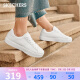 斯凯奇（Skechers）夏季女子舒适板鞋休闲鞋纯色百搭小白鞋185000 白色4208 38 