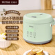 巴缇仕家用1-3人智能1.6L迷你电饭煲304不锈钢电饭煲宿舍小电饭锅可预约汤粥不溢锅触控内胆0涂层电饭煲 绿色(1-3人) 1.6L