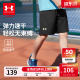 安德玛（Under Armour）童装儿童夏季男童短裤运动透气五分裤大童训练裤休闲裤22126701 黑色 165cm