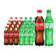 可口可乐（Coca-Cola）汽水碳酸饮料 500ml瓶装可乐雪碧芬达混合组合装 500mL 24瓶 可乐+雪碧 混合装