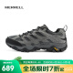 迈乐（Merrell）户外减震徒步鞋男鞋MOAB 3迈越者低帮新款防滑耐磨轻量登山鞋 J035881黑灰 43