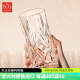 RCR水晶玻璃杯高颜值进口茶具泡茶杯透明大容量水杯子牛奶杯360ml*6