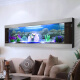 欧庭 壁挂金鱼缸生态大中型客厅居家观赏玻璃水族箱创意挂墙长方形 150x15x55/cm