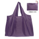 购物袋 折叠购物袋 折叠购物袋 小花暗扣环保袋袋 涤纶布 紫色横向大号57x40cm+手提26cm