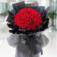 来一客52朵红玫瑰鲜花速递同城配送女友表白全国同城花店送花 66朵红玫瑰花束-精致
