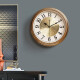 纳什（nashi）欧式简约静音挂钟客厅大气钟表美式家用挂墙时钟现代挂表 经典款（带皮革）