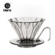 Hero菱镜PCTG咖啡滤杯滴滤咖啡过滤器手冲咖啡壶1-2杯份 烟灰色