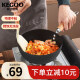 科固（KEGOO）小奶锅 健康0涂层  婴儿辅食 小汤锅不挑炉具煮面锅带盖20cmKG126