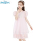迪士尼（Disney）女童连衣裙儿童爱莎公主网纱裙小女孩节日表演裙 HXM092粉色120cm