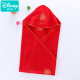 迪士尼（Disney）婴儿纯棉抱被红色喜庆新生儿包被产房包巾大红色宝宝抱毯春秋夏薄 红福薄款抱被(带护头) 80x80cm