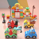 费乐（FEELO）儿童拼装积木玩具兼容乐高大颗粒节日礼物百变汽车105粒1614-2