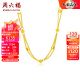 周六福（ZLF）     黄金项链女款 足金999圆珠项链 计价 42cm - 9.34g