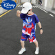 迪士尼（Disney）奥特曼套装儿童夏装童装2024新款小童衣服男童两件套宝宝男孩短袖 蓝色 130cm