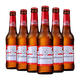 百威Budweiser国产啤酒小红瓶拉格黄啤酒 经典醇正精酿啤酒瓶装 百威拉格啤酒 330mL 6瓶