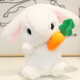 快乐音符会学说话的兔子复读玩偶唱歌跳舞小白兔儿童电动毛绒玩具公仔女孩 白色大耳朵兔 官方标配（USB直充+遥控器）