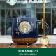 星巴克（Starbucks）马克杯情侣对杯新款国潮家用陶瓷咖啡杯简约带手柄桌面杯子 人鱼蓝色单杯+勺子+普盒