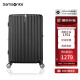 新秀丽（Samsonite）行李箱时尚竖条纹拉杆箱旅行箱黑色25英寸托运箱GU9*09002